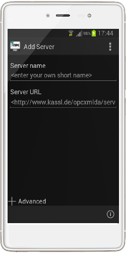 OPC UA Explorer add server